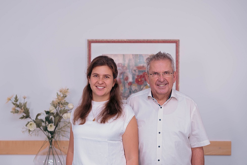 Dr. Michael Heiland und Madeleine Heiland in der Praxis Heiland in Wolfratshausen